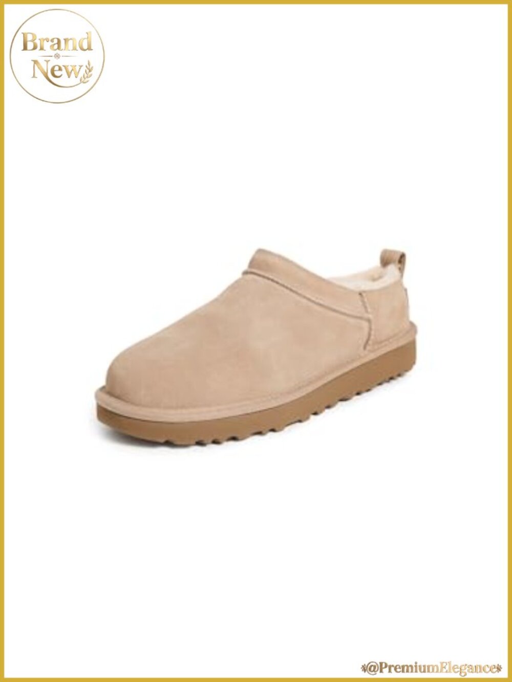 Suede Ankle Bootie with Sheepskin Lining and EVA Outsole